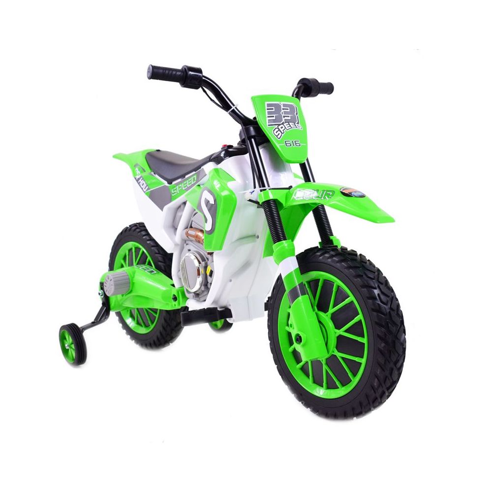 MEGA MOTOR ENDURO – MINKŠTI RATAI, AMORTIZATORIUS, 12 V, KOVERIS, AUKŠTOS KOKYBĖS / XMX616