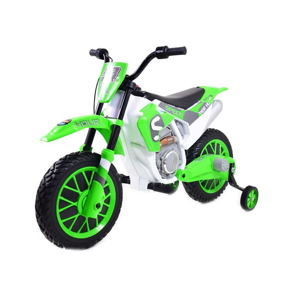 MEGA MOTOR ENDURO – MINKŠTI RATAI, AMORTIZATORIUS, 12 V, KOVERIS, AUKŠTOS KOKYBĖS / XMX616