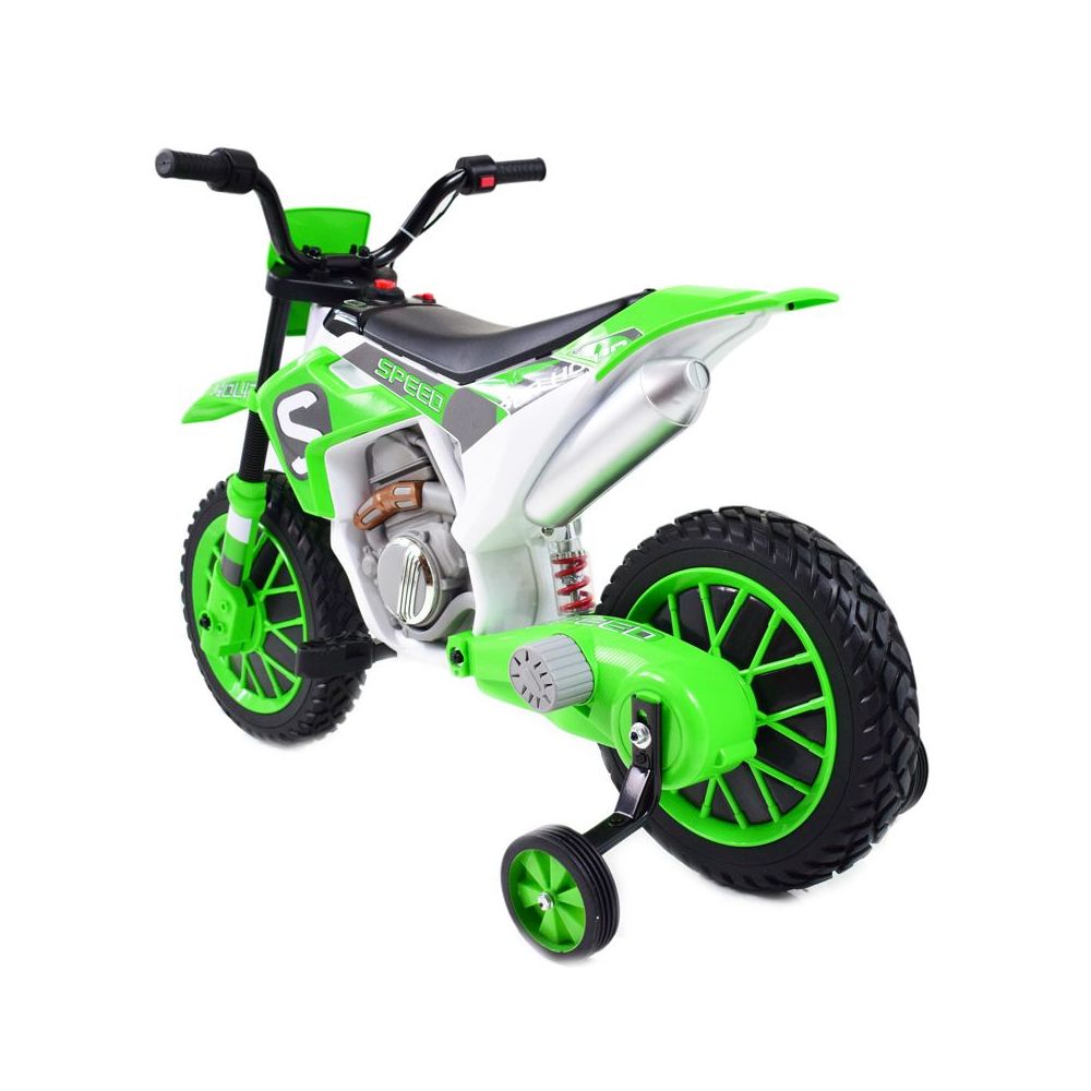 MEGA MOTOR ENDURO – MINKŠTI RATAI, AMORTIZATORIUS, 12 V, KOVERIS, AUKŠTOS KOKYBĖS / XMX616