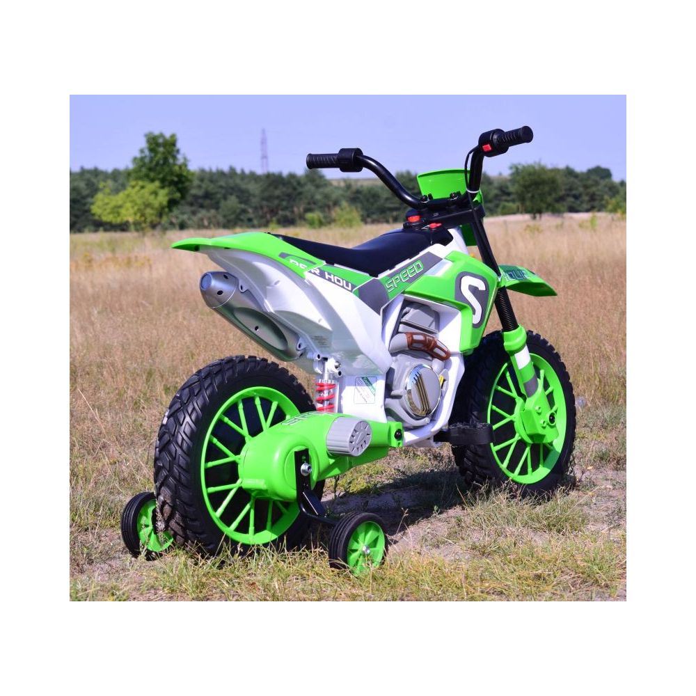 MEGA MOTOR ENDURO - MIĘKKIE KOŁA, AMORTYZATOR, 12V, WALIZKA SUPER JAKOŚĆ/XMX616