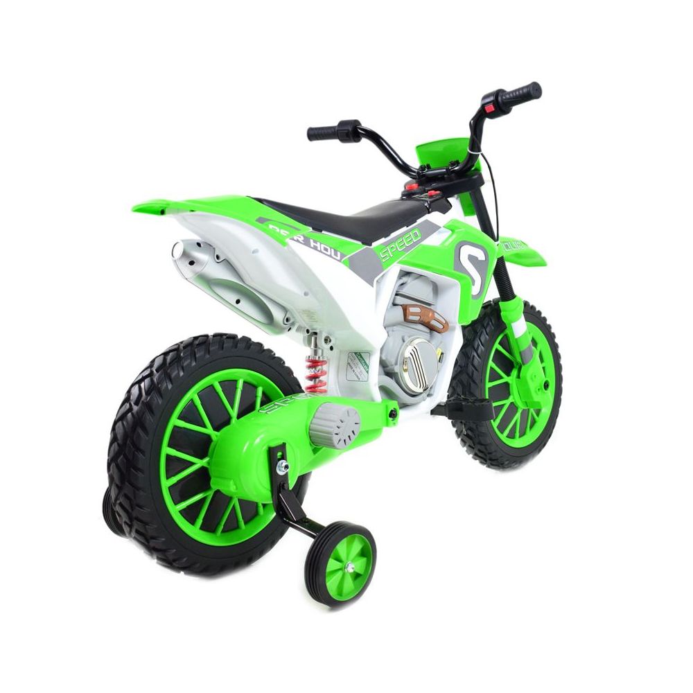 MEGA MOTOR ENDURO – MINKŠTI RATAI, AMORTIZATORIUS, 12 V, KOVERIS, AUKŠTOS KOKYBĖS / XMX616