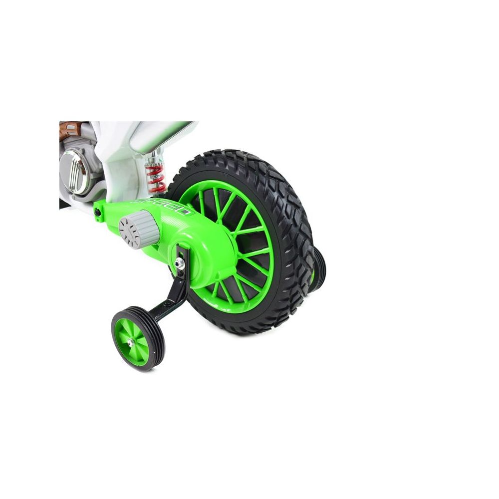 MEGA MOTOR ENDURO – MINKŠTI RATAI, AMORTIZATORIUS, 12 V, KOVERIS, AUKŠTOS KOKYBĖS / XMX616