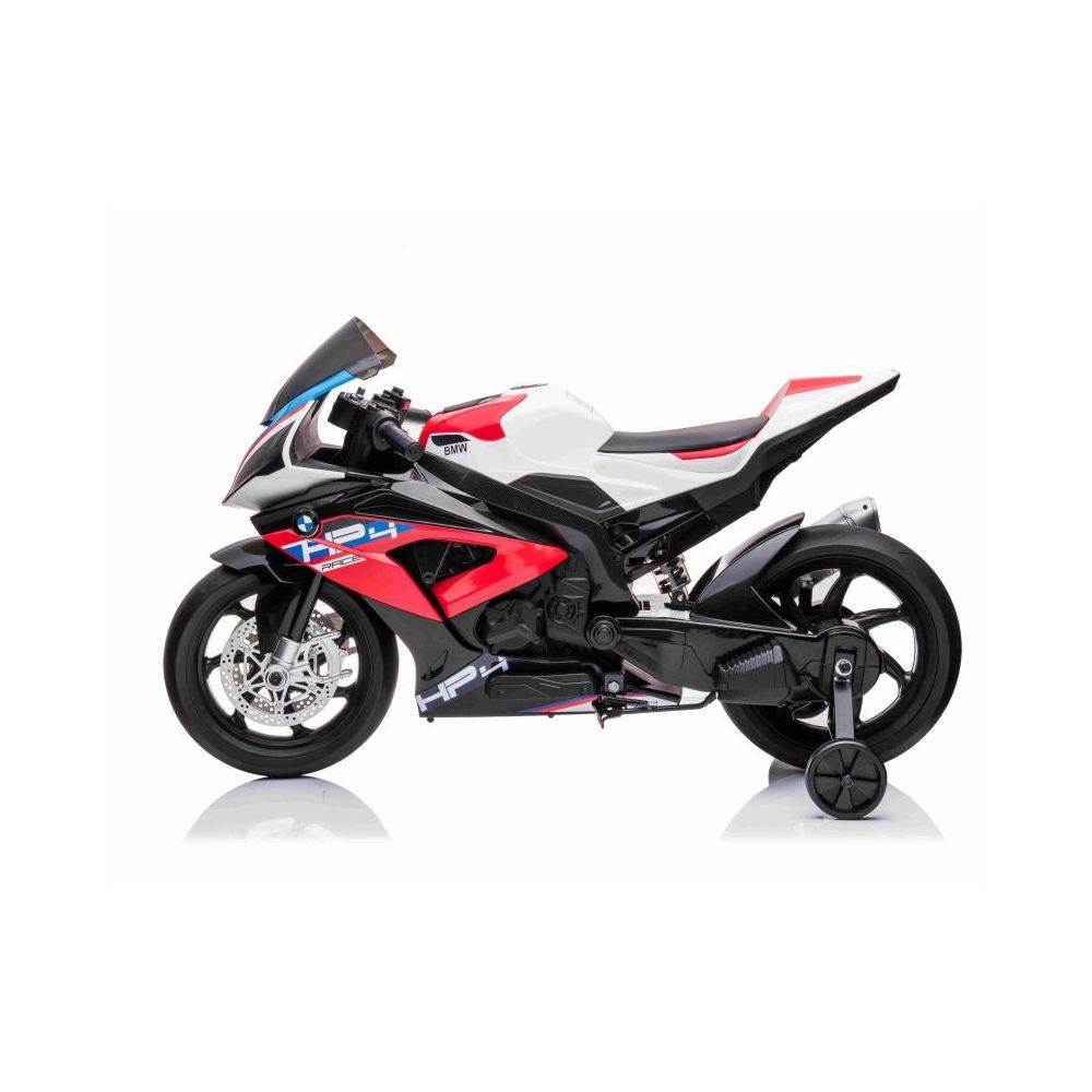AKUMULIATORINIS VARIKLIS, LENKTYNINIS MOTOCIKLAS, ORIGINALUS „BMW HP4 RACE“, „EVA“ RATAI, MINKŠTA SĖDYNĖ / JT5001