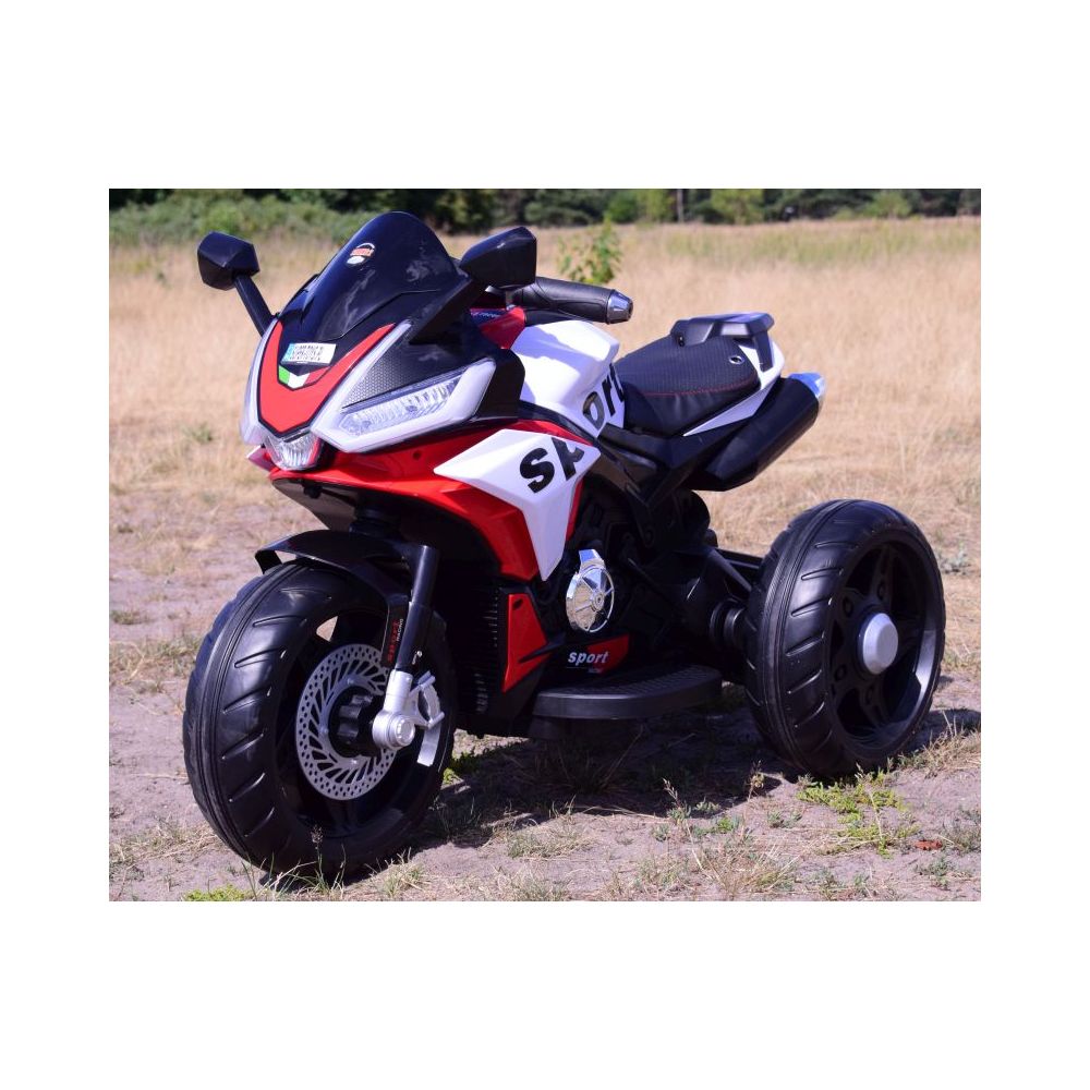 MEGA MOTOR 3 KOŁOWY SPORT, DWA SILNIKI , MIĘKKIE KOŁA, MIĘKKIE SIEDZENIE, GAZ W MANETCE/FB6886