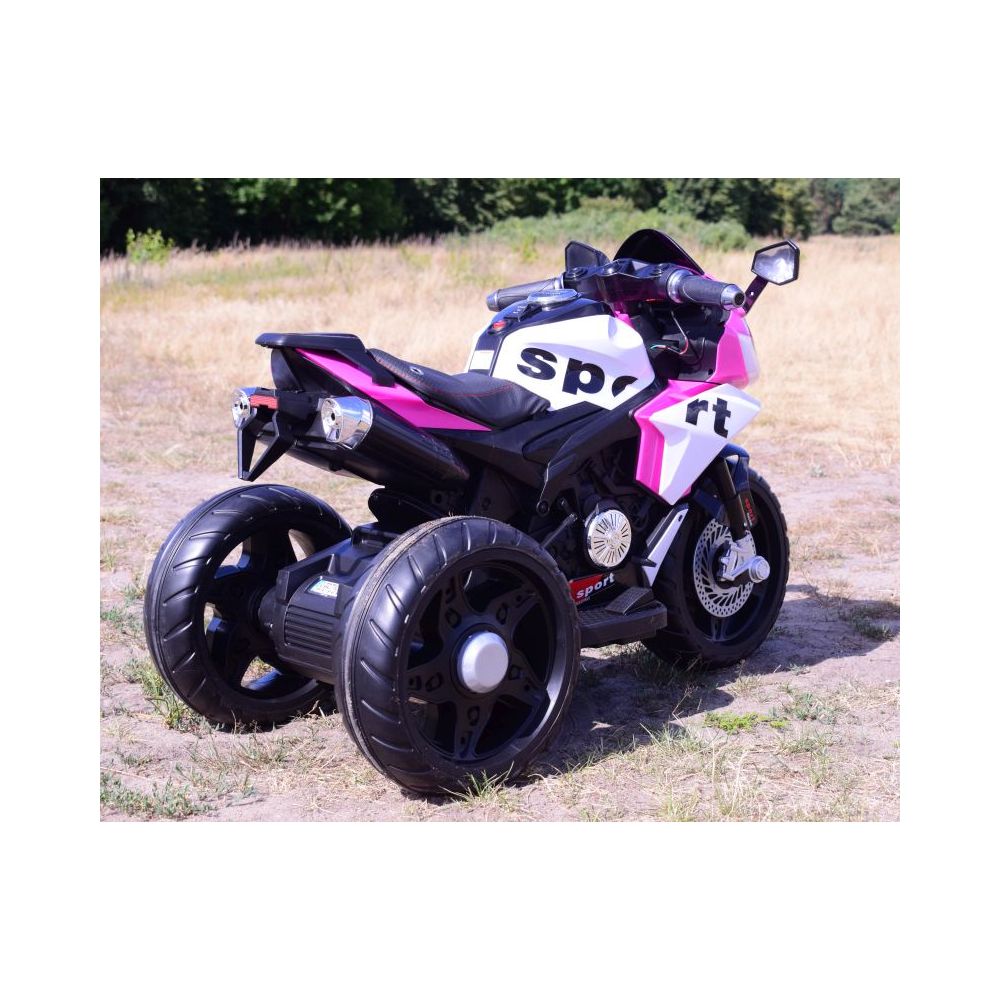 MEGA MOTOR 3 KOŁOWY SPORT, DWA SILNIKI , MIĘKKIE KOŁA, MIĘKKIE SIEDZENIE, GAZ W MANETCE/FB6886