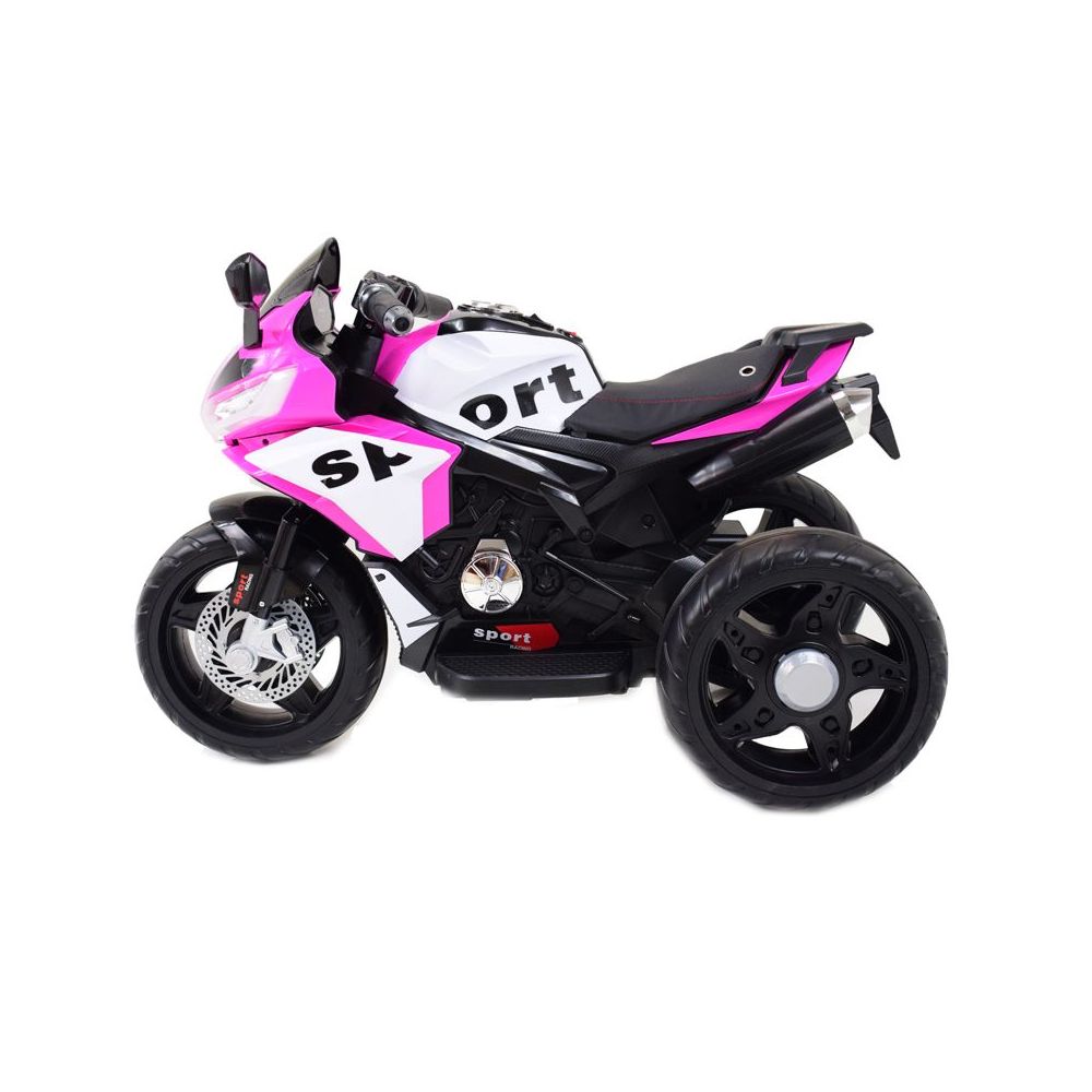 „MEGA MOTOR“ 3 RATŲ SPORTINIS, DU VARIKLIAI, MINKŠTI RATAI, MINKŠTA SĖDYNĖ, AKCELERATORIUS RANKENĖJE/FB6886