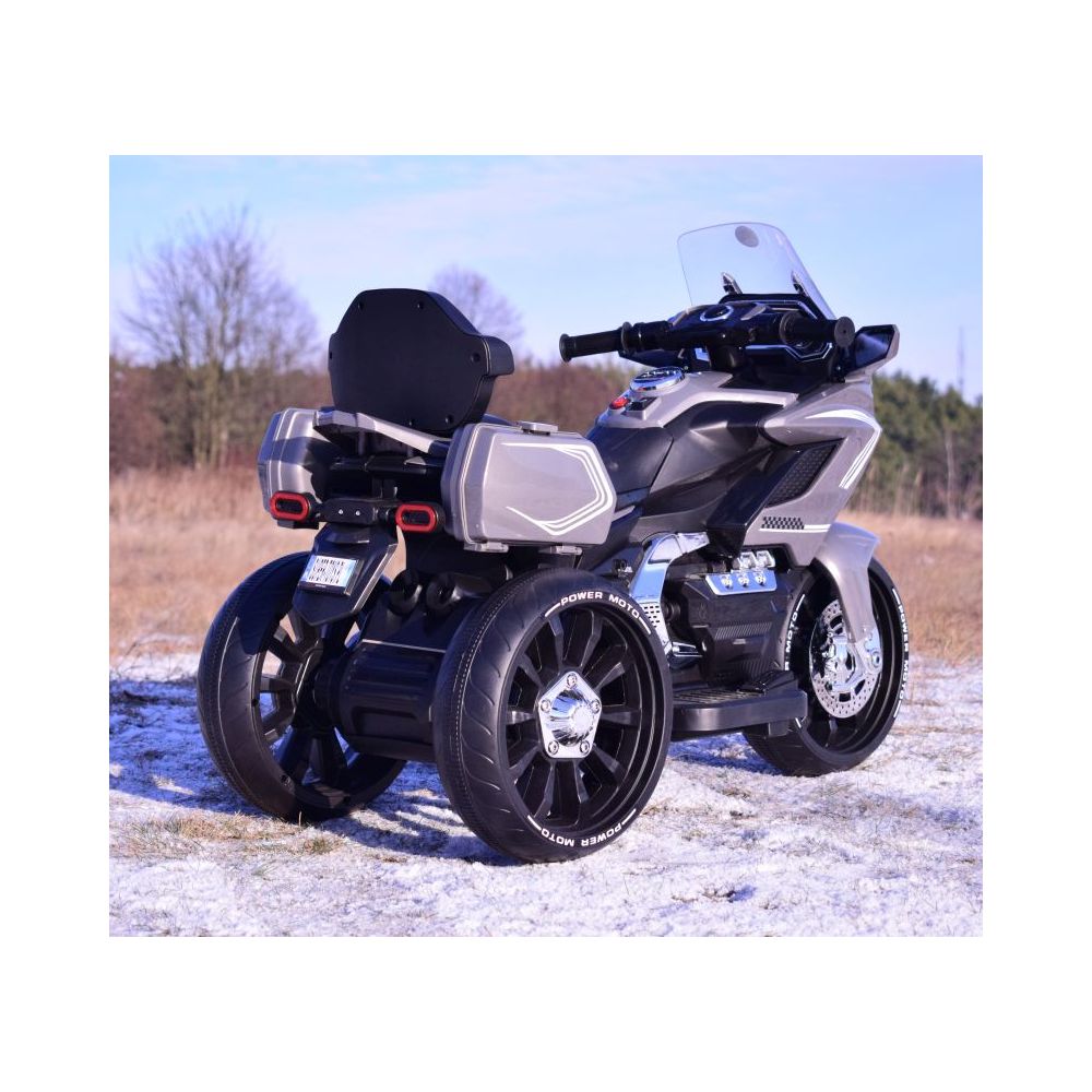 MEGA MOTOR TURYSTYCZNY NA AKUMULATOR , LAKIER, ŚWIATŁA/ HLW1688