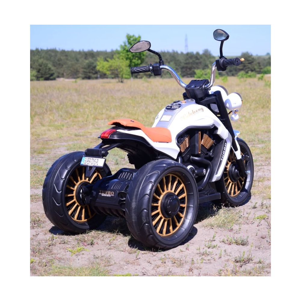 WIELKI MOTOR CHOPPER, MIĘKKIE KOŁA, MIĘKKIE SIEDZENIE/BDL1388