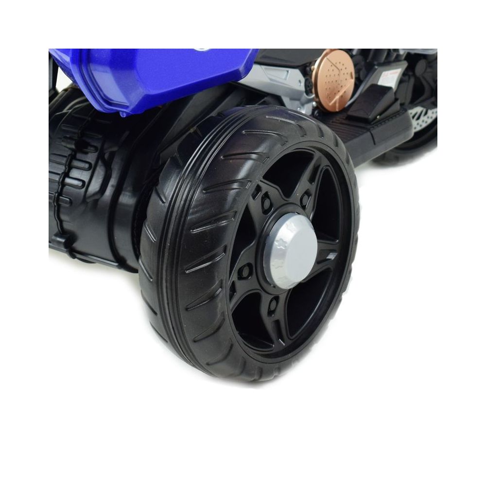 SZYBKI MOTOR POLICYJNY Z KOGUTEM, MIĘKKIE KOŁA, DŹWIĘKI, DWA SILNIKI, PILOT/NT5188