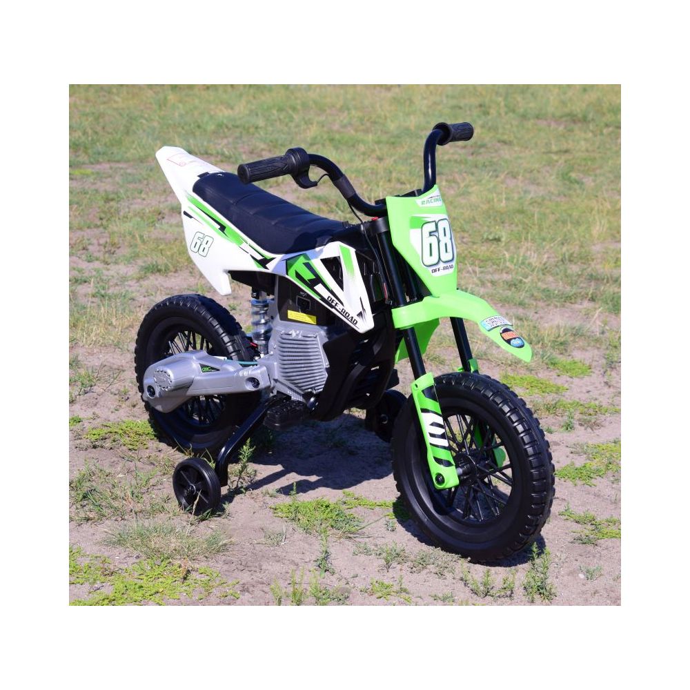 DIDELIS VISUREIGIS MOTOCIKLAS SU MINKŠTAIS RATAI, AKCELERATORIUS RANKENĖJE, MINKŠTA SĖDYNĖ / JT5006