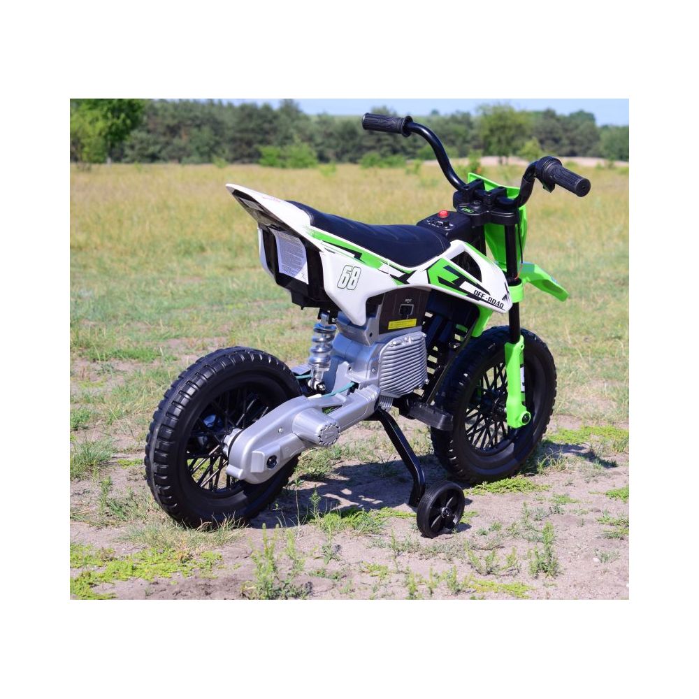 DIDELIS VISUREIGIS MOTOCIKLAS SU MINKŠTAIS RATAI, AKCELERATORIUS RANKENĖJE, MINKŠTA SĖDYNĖ / JT5006
