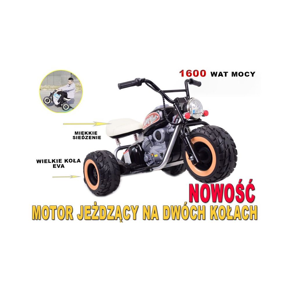 MOTOR CALIFORNIA SCOUT VAŽIAVIMAS ANT GALINIŲ RATŲ – 1600 VATŲ/LL6688