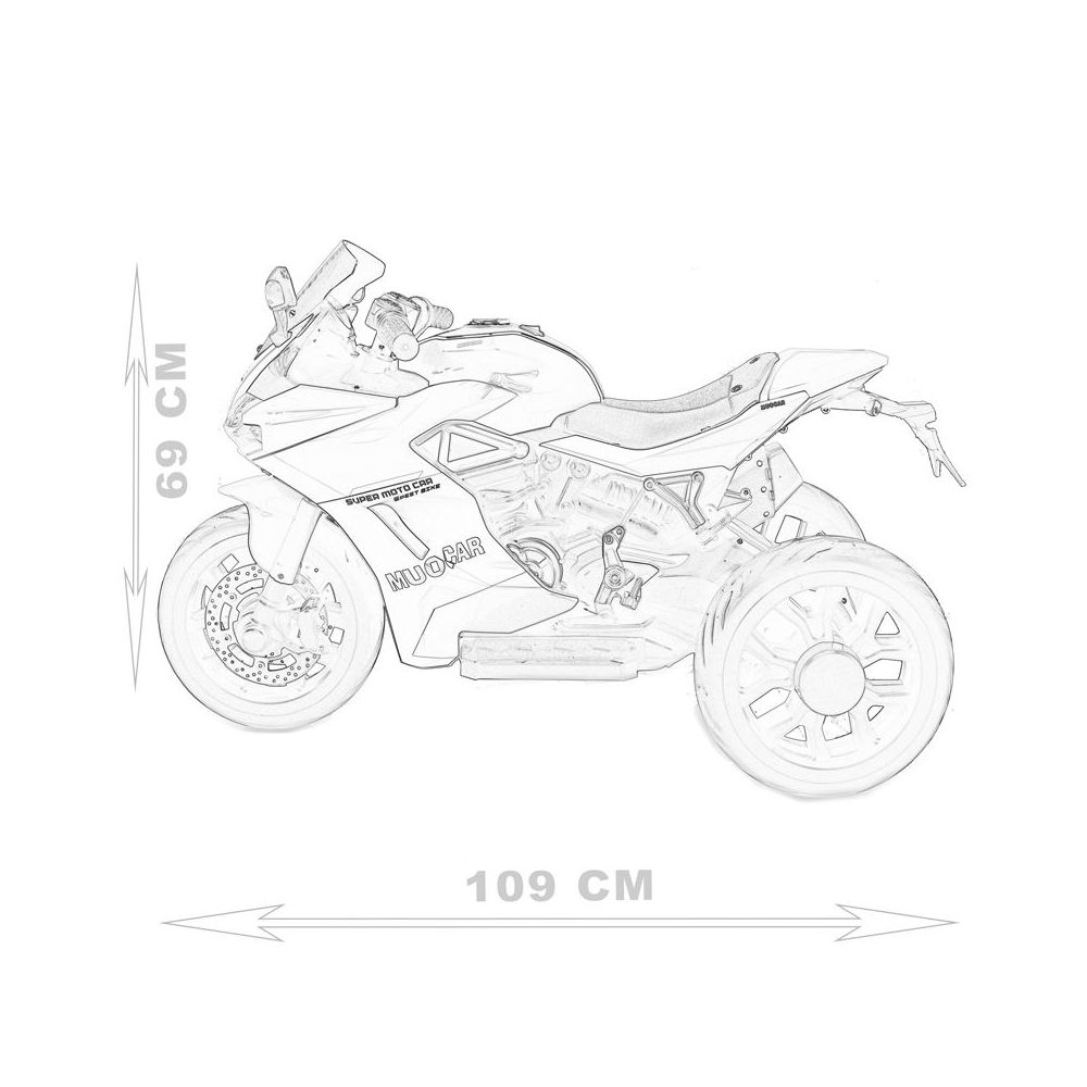 SUPER MOTOR ŚCIGACZ "MUO" - IMITACJA PRAWDZIWEGO LICZNIKA, REALISTYCZNE DŹWIĘKI/959-3