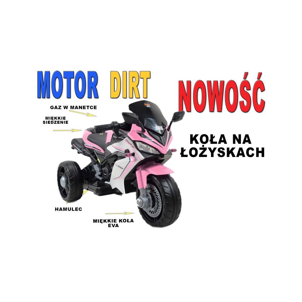 ŚCIGACZ "DIRT" - GAZ W MANETCE, MĘEKKIE KOŁA FULL OPCJA/TK400