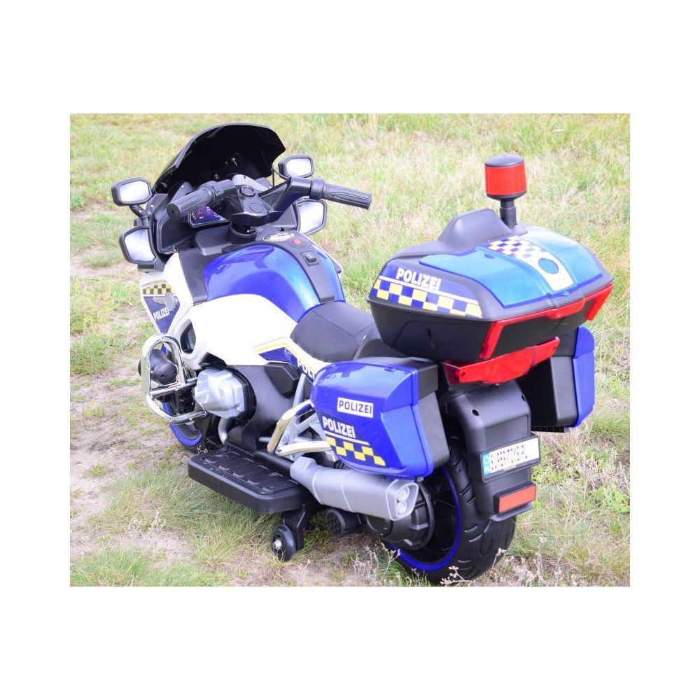 OLBRZYMI SUPER MOTOR ŚCIGACZ POLICYJNY,MIĘKKIE KOŁA, MIĘKKIE SIEDZENIE, GAZ W RĄCZCE, HAMULEC /MH888