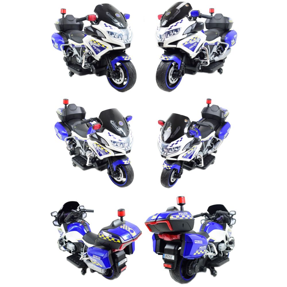 OLBRZYMI SUPER MOTOR ŚCIGACZ POLICYJNY,MIĘKKIE KOŁA, MIĘKKIE SIEDZENIE, GAZ W RĄCZCE, HAMULEC /MH888