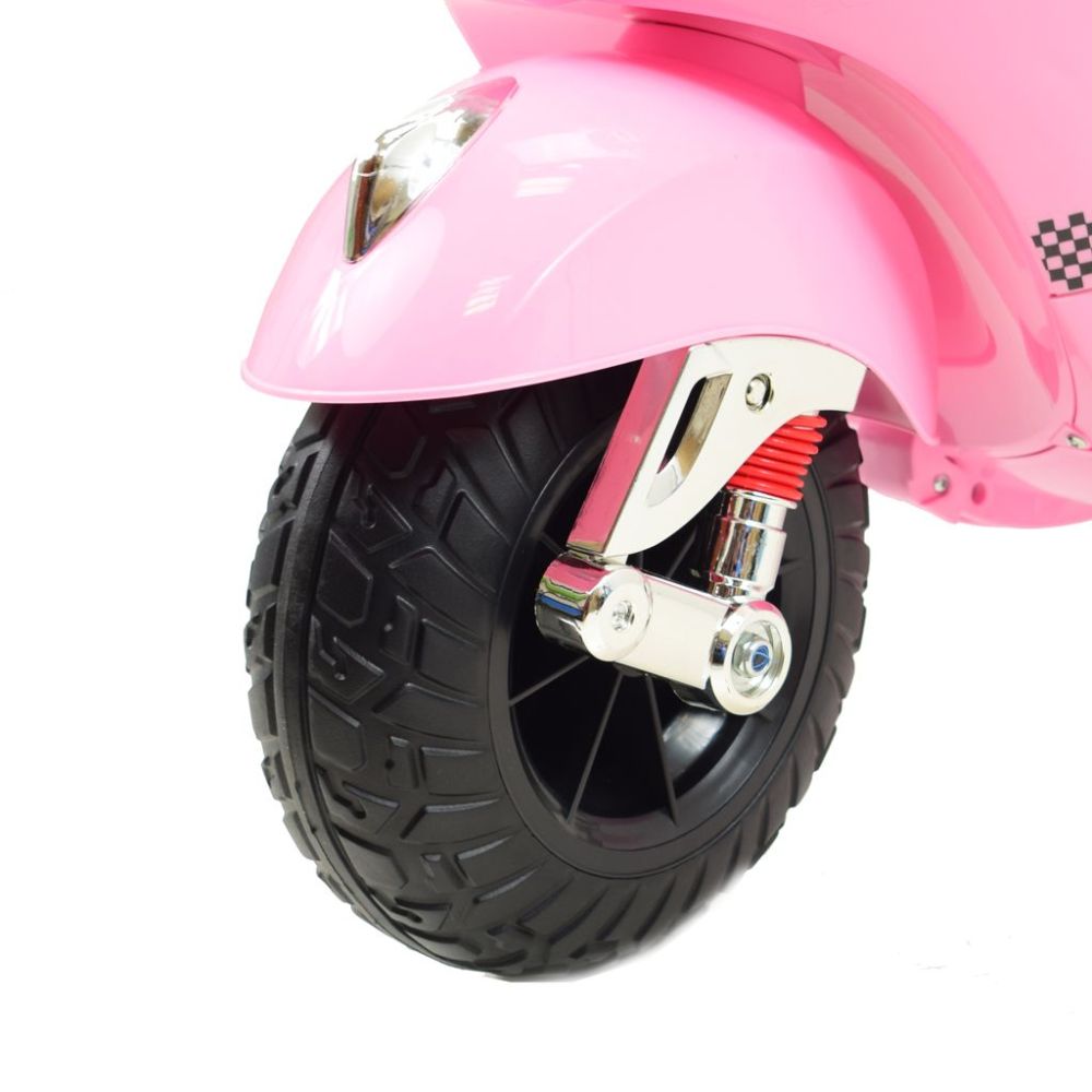 Mergaitėms skirtas akumuliatorinis motoroleris su nuotolinio valdymo pultu / HLW1388