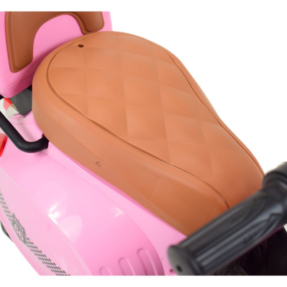 Mergaitėms skirtas akumuliatorinis motoroleris su nuotolinio valdymo pultu / HLW1388