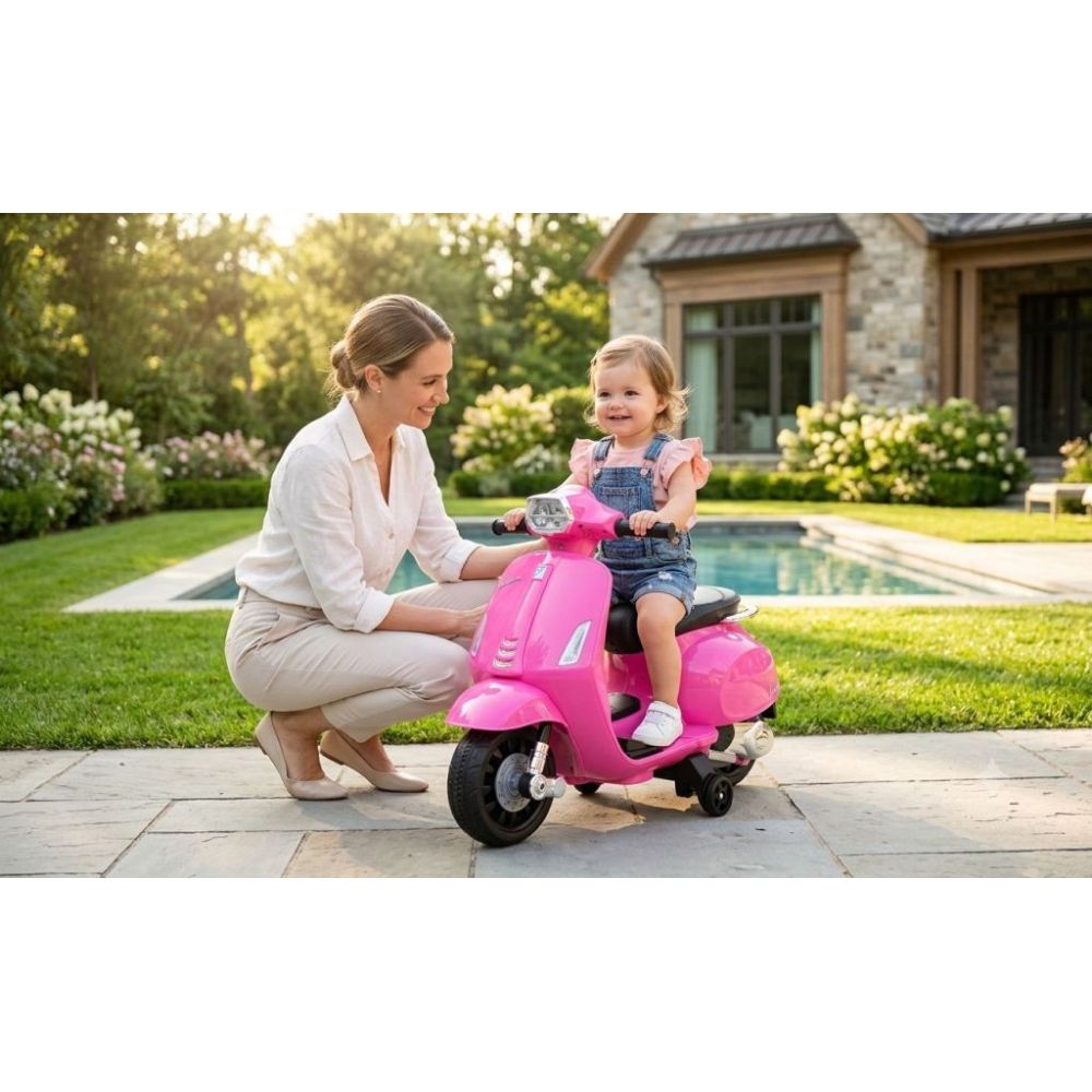 Pirmasis „Vespa“ akumuliatorinis motoroleris vaikams, licencija
