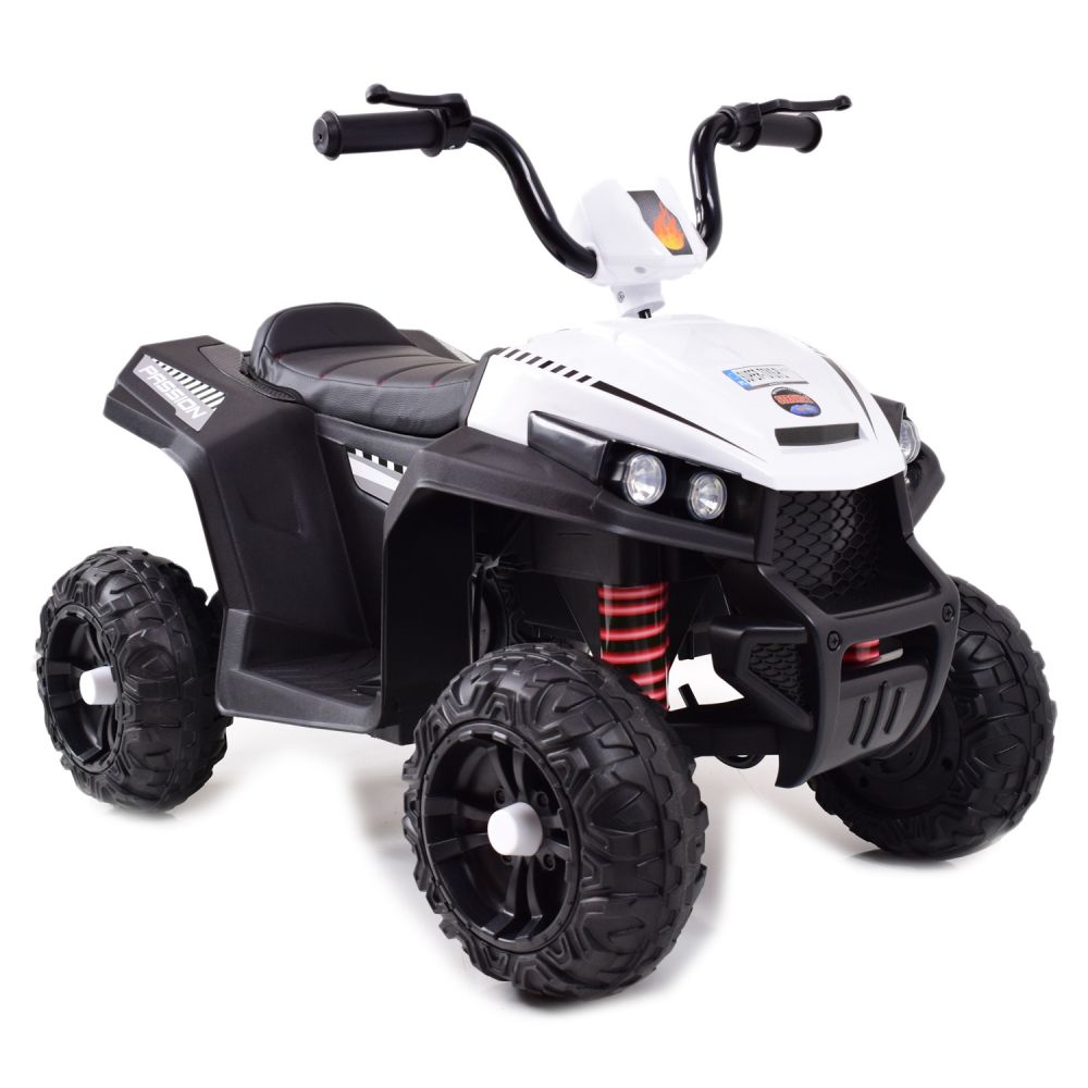 AKUMULIATORINIS KVADRACIKLAS, DU VARIKLIAI, DU AKUMULIATORIAI, MINKŠTI RATAI/S601