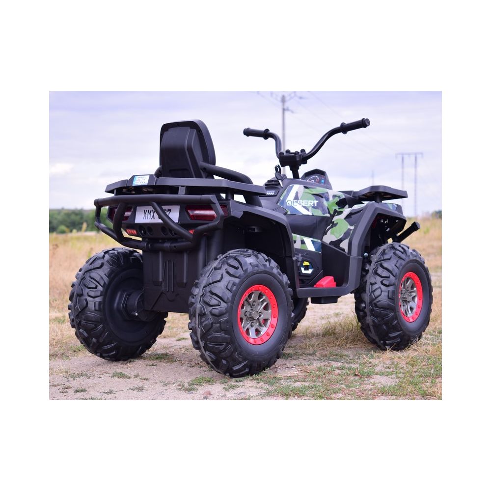 MEGA WIELKI QUAD, AMORTYZATORY, MIĘKKIE KOŁA, PILOT, WOLNY START, /XMX607