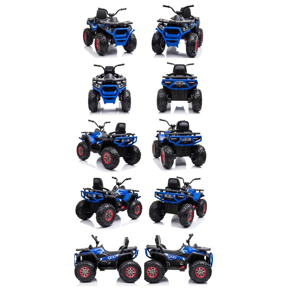 MEGA WIELKI QUAD, AMORTYZATORY, MIĘKKIE KOŁA, PILOT, WOLNY START, /XMX607
