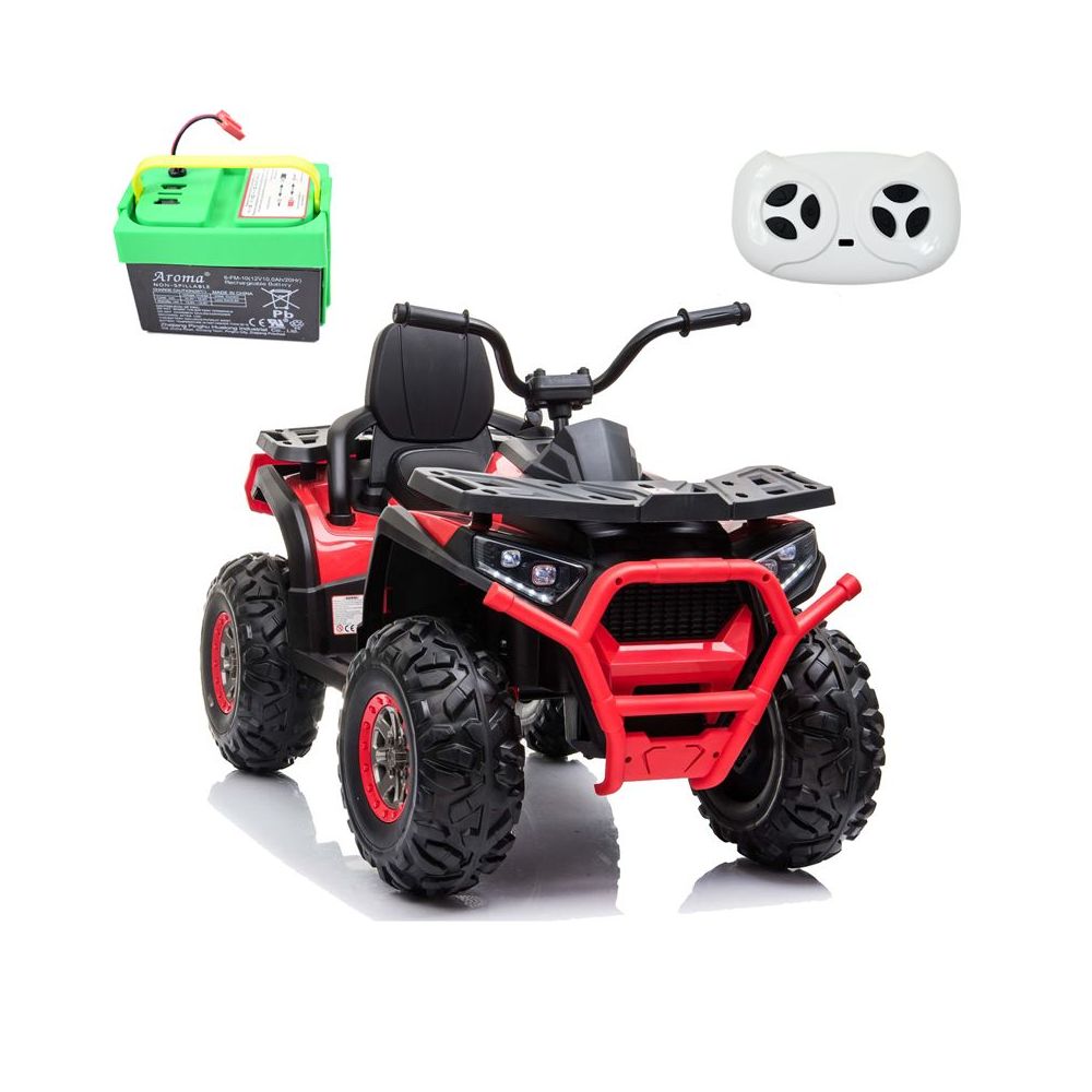 MEGA WIELKI QUAD, AMORTYZATORY, MIĘKKIE KOŁA, PILOT, WOLNY START, 4x4 /XMX607