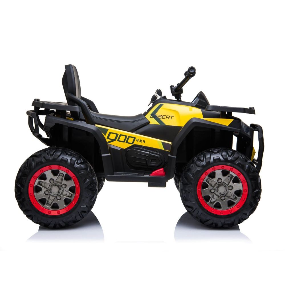 MEGA DIDELIS KVADRACIKLAS, AMORTIZATORIAI, MINKŠTI RATAI, NUOTOLINIO VALDYMO PULTAS, LĖTAS STARTAS, 4x4 /XMX607