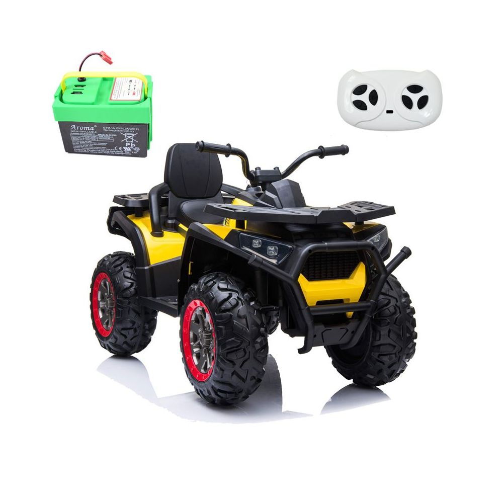 MEGA WIELKI QUAD, AMORTYZATORY, MIĘKKIE KOŁA, PILOT, WOLNY START, 4x4 /XMX607