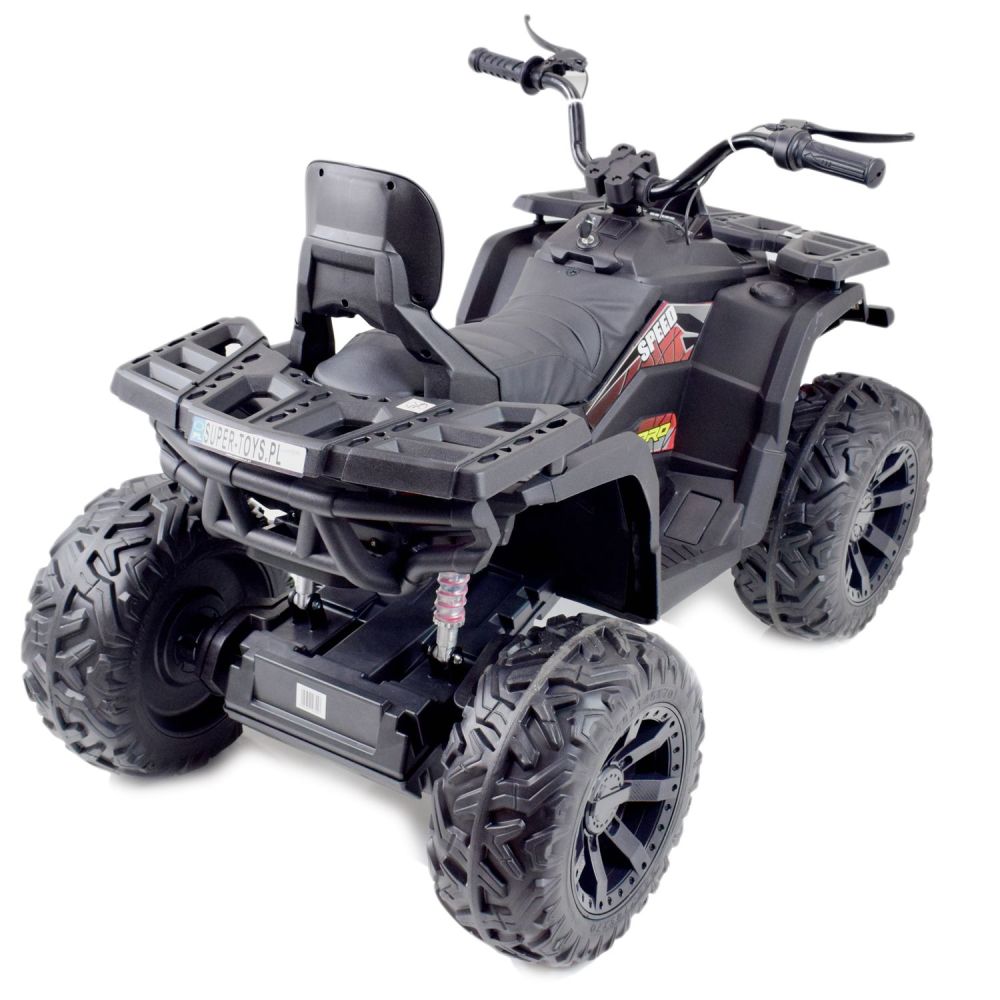 MEGA QUAD TOP SPEED 2X200 W, 24 V, SUPER GALIOS, AKCELERATORIUS ANT RANKENĖLĖS, STABDŽIAI/JC-333