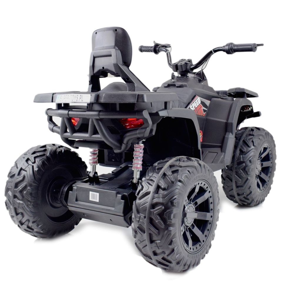 MEGA QUAD TOP SPEED 2X200 W, 24 V, SUPER GALIOS, AKCELERATORIUS ANT RANKENĖLĖS, STABDŽIAI/JC-333