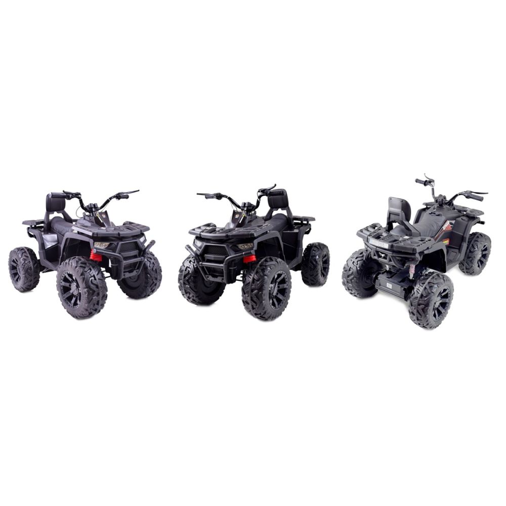 MEGA QUAD TOP SPEED 2X200 W, 24 V, SUPER GALIOS, AKCELERATORIUS ANT RANKENĖLĖS, STABDŽIAI/JC-333