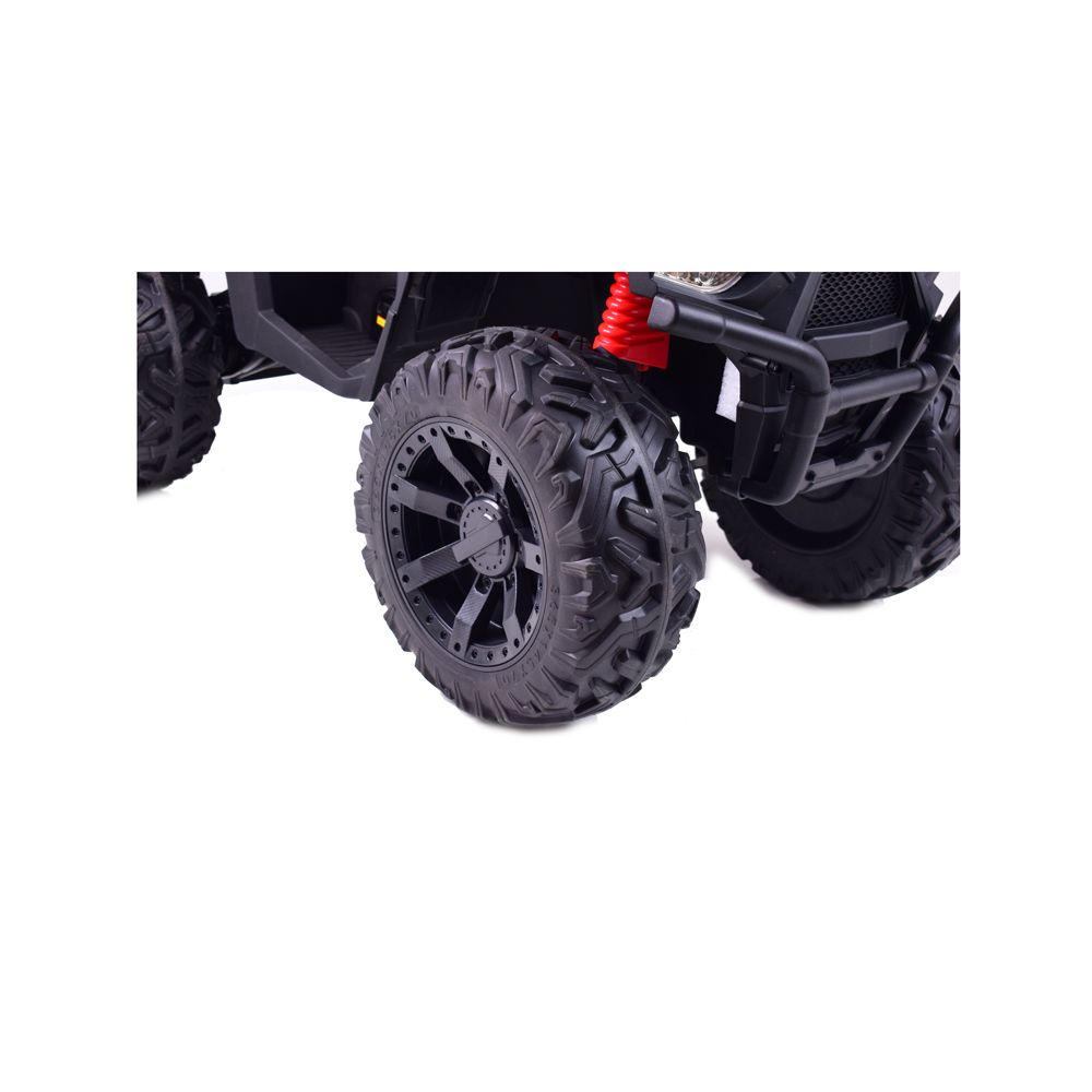 MEGA QUAD TOP SPEED 2X200 W, 24 V, SUPER GALIOS, AKCELERATORIUS ANT RANKENĖLĖS, STABDŽIAI/JC-333