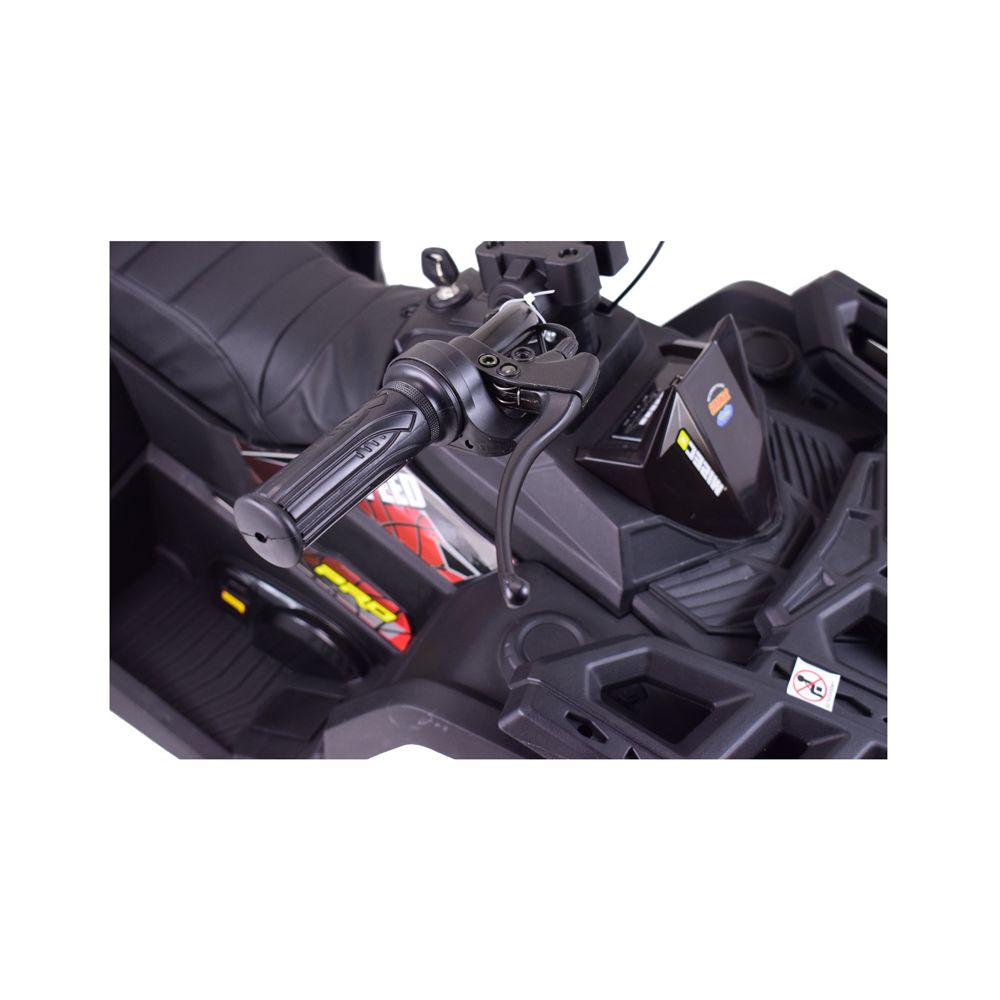 MEGA QUAD TOP SPEED 2X200 W, 24 V, SUPER GALIOS, AKCELERATORIUS ANT RANKENĖLĖS, STABDŽIAI/JC-333