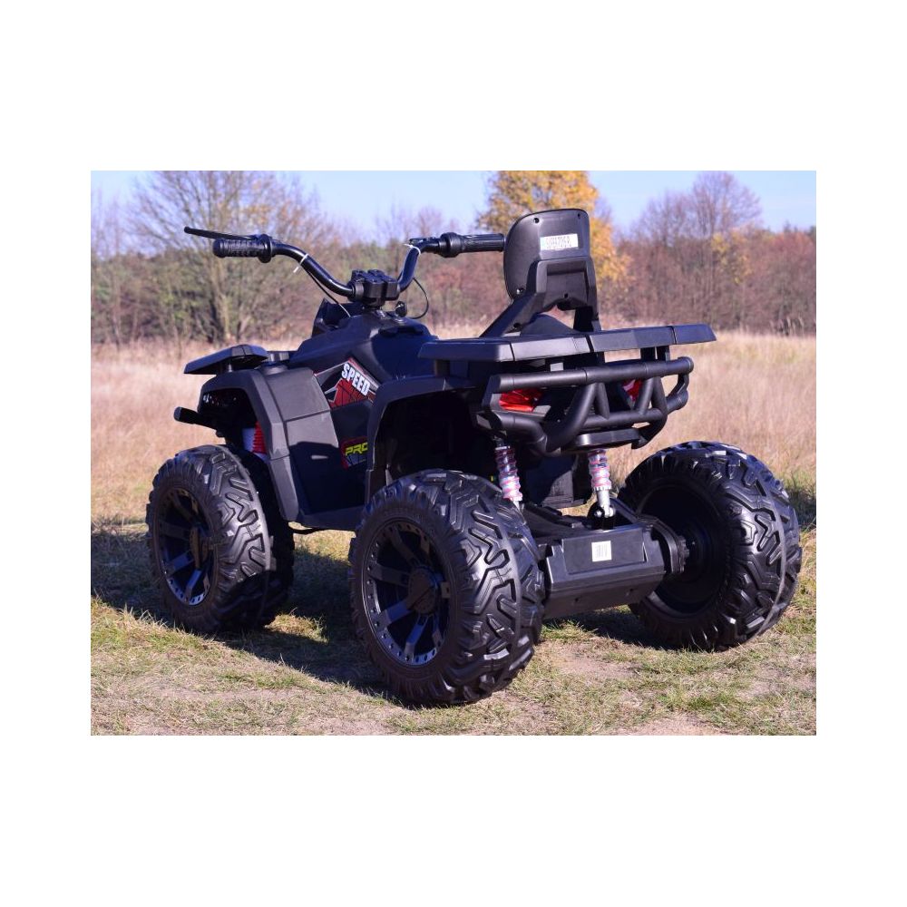 MEGA QUAD TOP SPEED 2X200 W, 24 V, SUPER GALIOS, AKCELERATORIUS ANT RANKENĖLĖS, STABDŽIAI/JC-333
