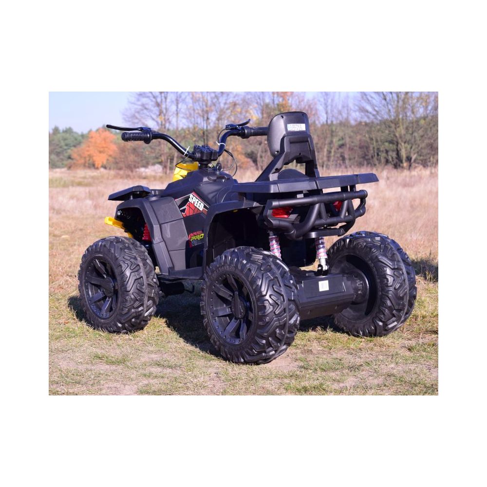 MEGA QUAD TOP SPEED 2X200 W, 24 V, SUPER GALIOS, AKCELERATORIUS ANT RANKENĖLĖS, STABDŽIAI/JC-333