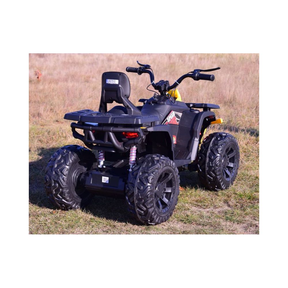MEGA QUAD TOP SPEED 2X200 W, 24 V, SUPER GALIOS, AKCELERATORIUS ANT RANKENĖLĖS, STABDŽIAI/JC-333