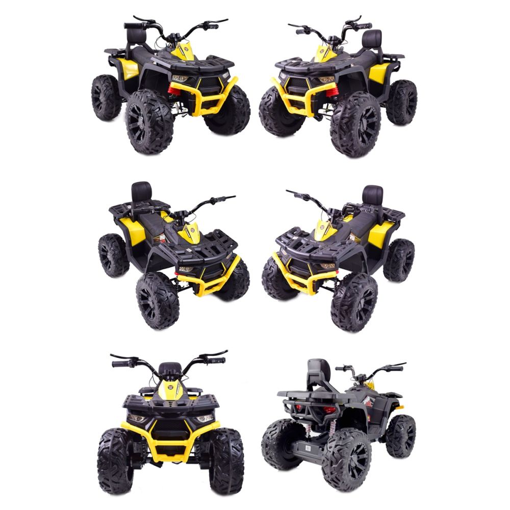 MEGA QUAD TOP SPEED 4X45W, SUPER GALIOS, AKCELERATORIUS ANT VALDYMO RANKENĖLĖS, STABDŽIAI, NUOTOLINIO VALDYMO PULTAS/JC-333