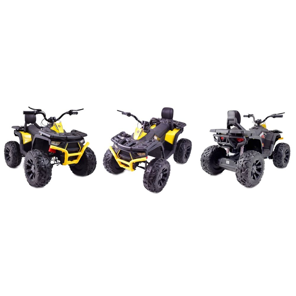 MEGA QUAD TOP SPEED 4X45W, SUPER GALIOS, AKCELERATORIUS ANT VALDYMO RANKENĖLĖS, STABDŽIAI, NUOTOLINIO VALDYMO PULTAS/JC-333