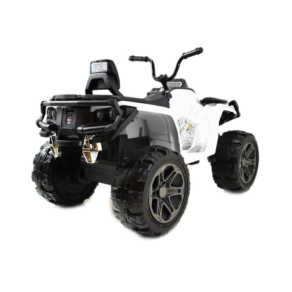 MEGA DIDELIS 4X4 KVADRACIKLAS, AMORTIZATORIAI, MINKŠTI RATAI, NUOTOLINIO VALDYMO PULTAS, LĖTAS STARTAS,/LB8868