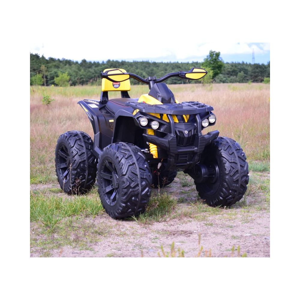 WIELKI QUAD NA AKUMULATOR POWER HERO - 4 SILNIKI, MIĘKKIE KOŁA/QLS3288