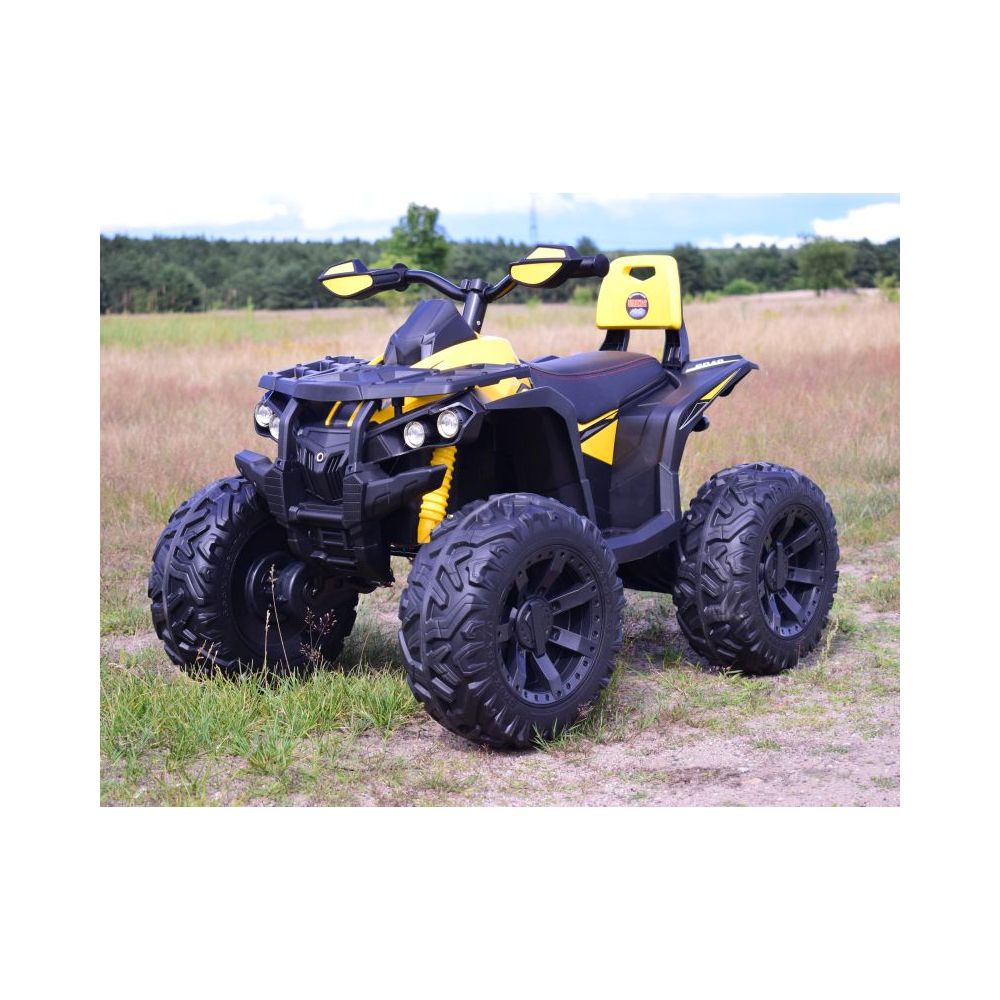 WIELKI QUAD NA AKUMULATOR POWER HERO - 4 SILNIKI, MIĘKKIE KOŁA/QLS3288