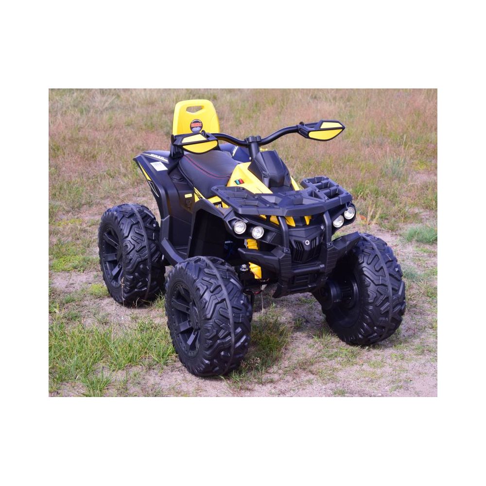 WIELKI QUAD NA AKUMULATOR POWER HERO - 4 SILNIKI, MIĘKKIE KOŁA/QLS3288