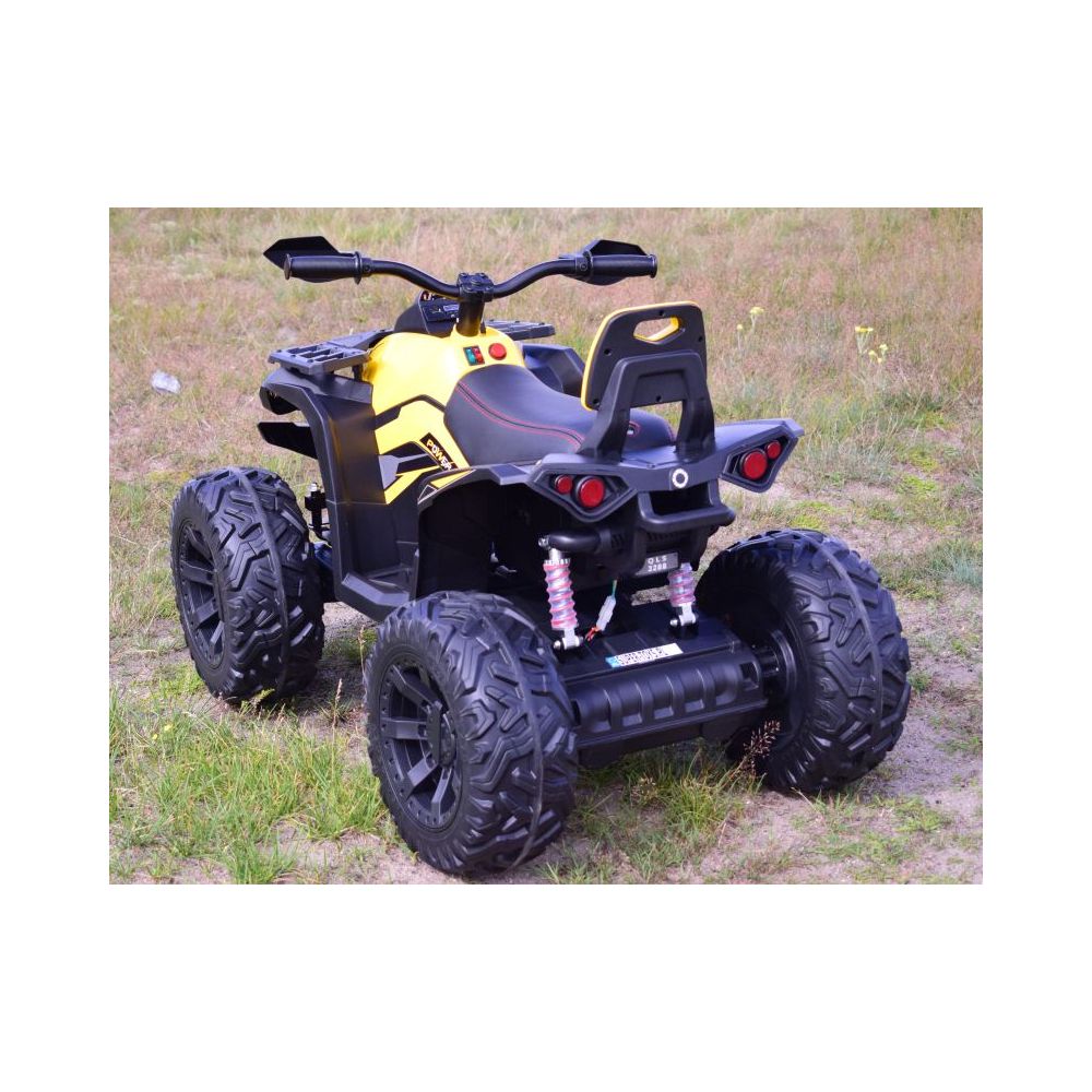 WIELKI QUAD NA AKUMULATOR POWER HERO - 4 SILNIKI, MIĘKKIE KOŁA/QLS3288