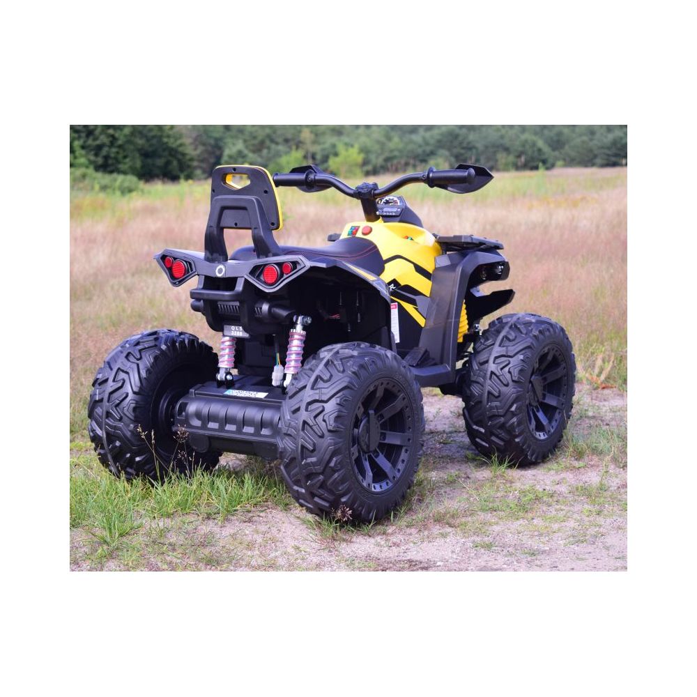 WIELKI QUAD NA AKUMULATOR POWER HERO - 4 SILNIKI, MIĘKKIE KOŁA/QLS3288