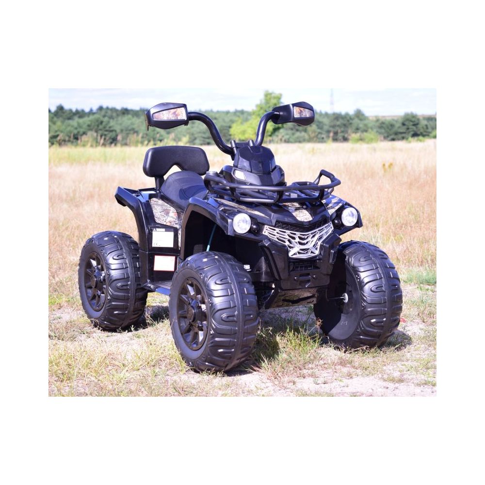 MEGA QUAD SU AKUMULIATORIUMI, MINKŠTI RATAI, MINKŠTA SĖDYNĖ, AMORTIZATORIAI/JS009