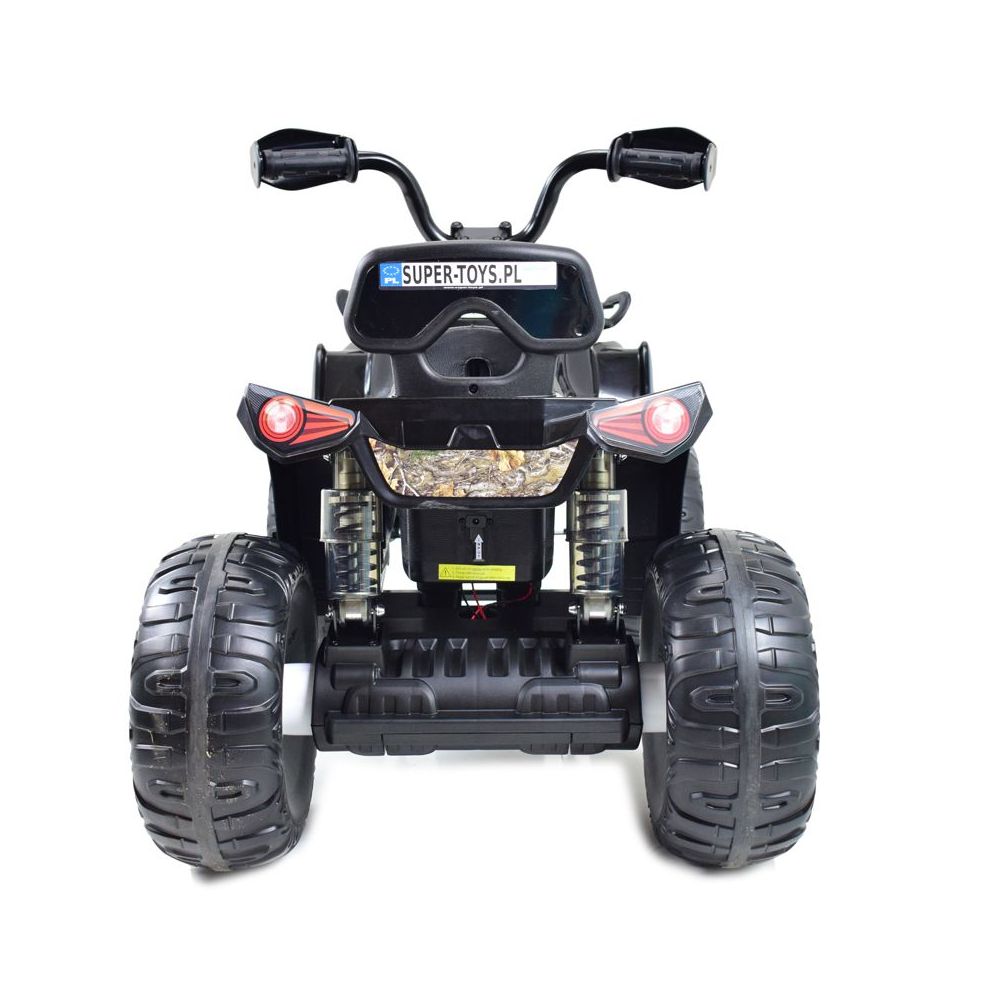 MEGA QUAD NA AKUMULATOR, MIĘKKIE KOŁA, MIĘKKIE SIEDZENIE, AMORTYZATORY/JS009