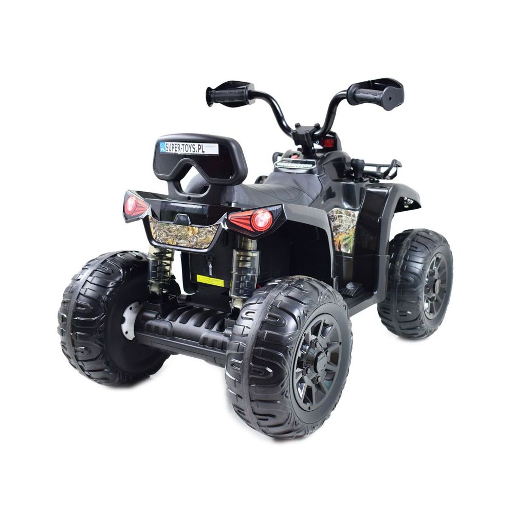MEGA QUAD NA AKUMULATOR, MIĘKKIE KOŁA, MIĘKKIE SIEDZENIE, AMORTYZATORY/JS009