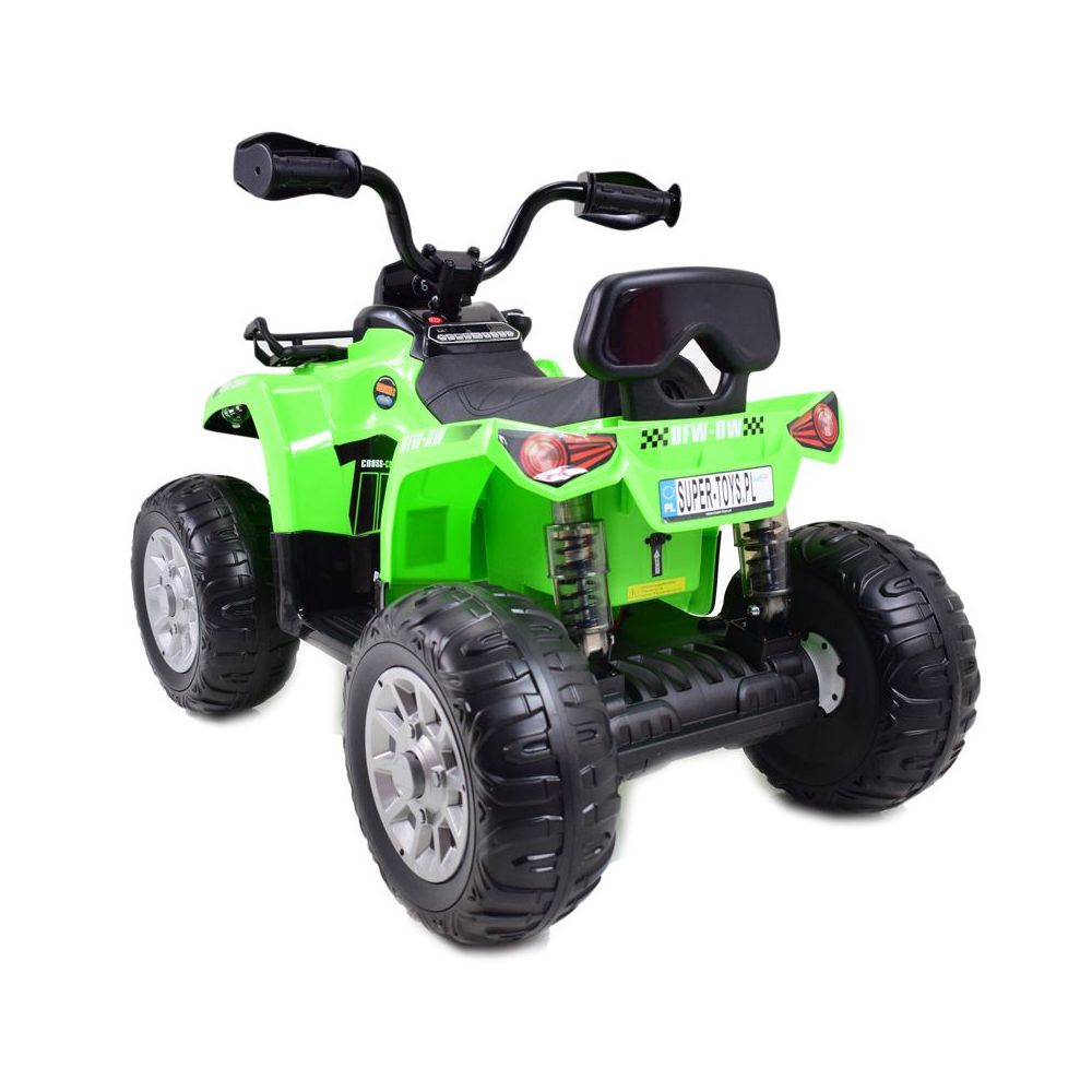 MEGA QUAD SU AKUMULIATORIUMI, MINKŠTI RATAI, MINKŠTA SĖDYNĖ, AMORTIZATORIAI/JS009