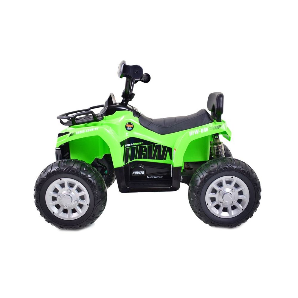 MEGA QUAD SU AKUMULIATORIUMI, MINKŠTI RATAI, MINKŠTA SĖDYNĖ, AMORTIZATORIAI/JS009